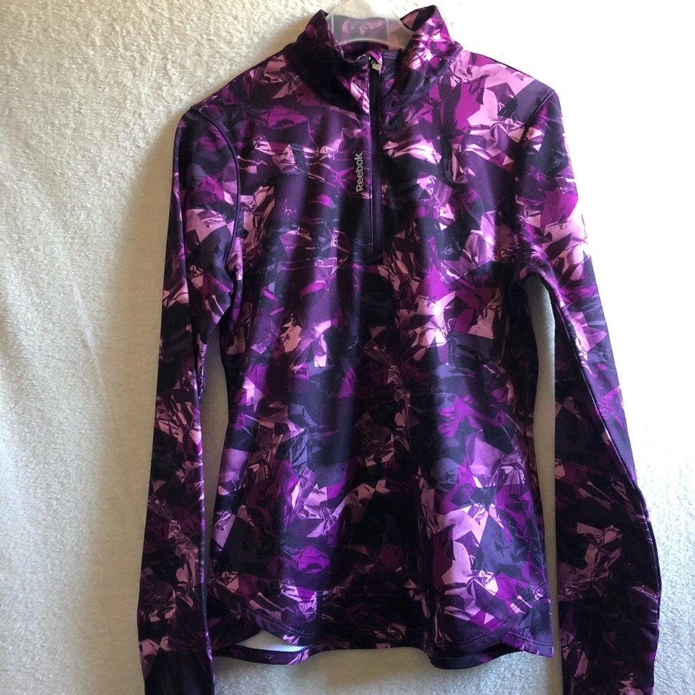 Reebok Women's Purple Half-Zip Performance Top